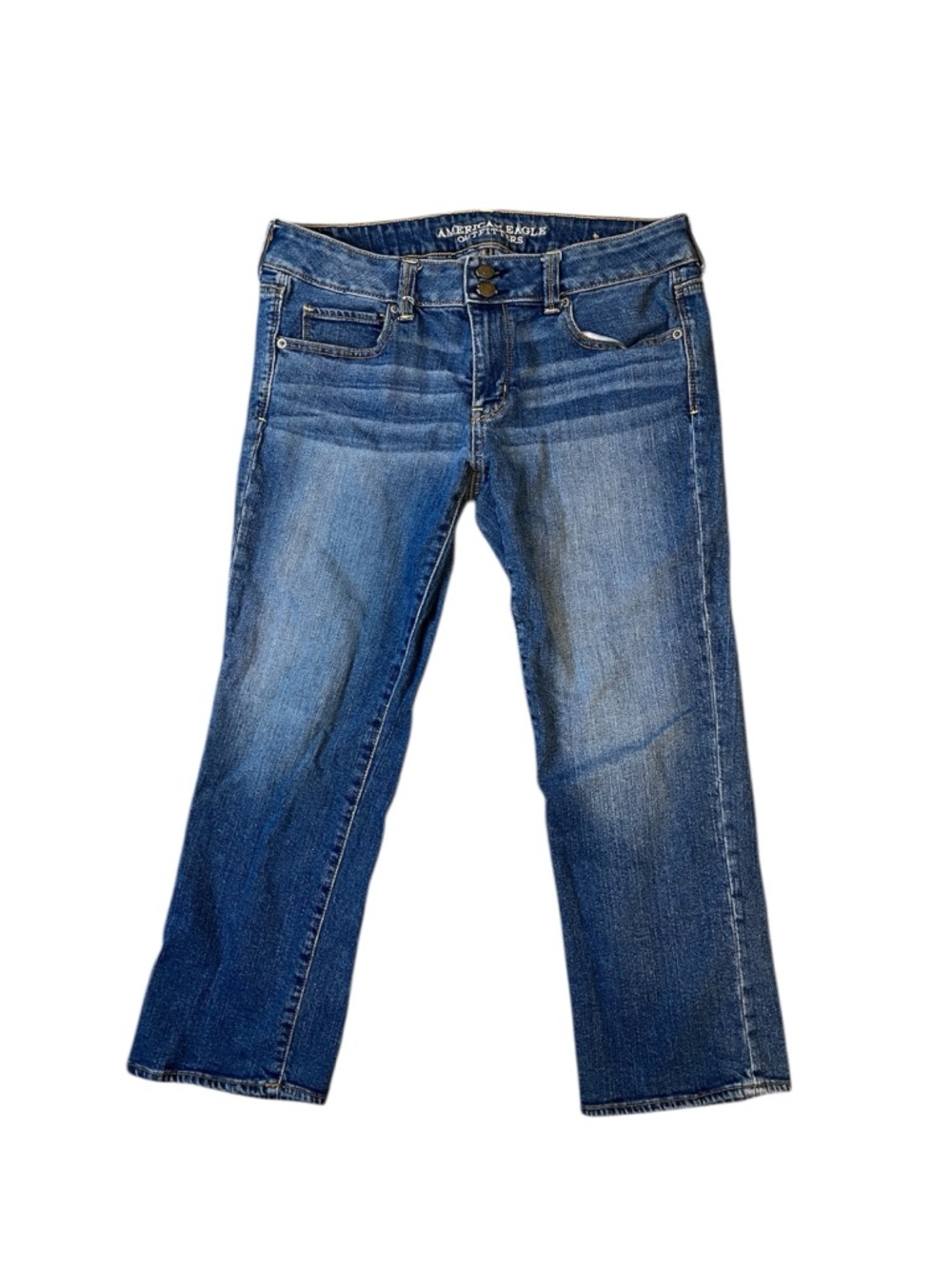 American Eagle artist crop jeans blue size 12